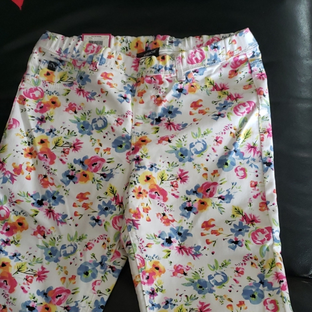 Girls flowered jeggings